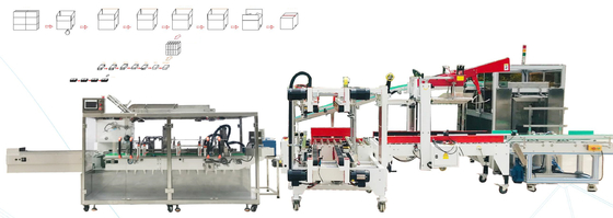 Transportación del boxeo completamente automático de la empaquetadora del cartón que forma el relleno