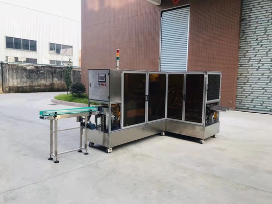 La máquina de la fabricación de cajas de la fruta de la comida se lleva el cartón de la caja de la pizza que erige la máquina