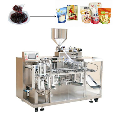 Fruta líquida Juice Feeding Filling Machine de la empaquetadora de la bolsa de Masala del champú