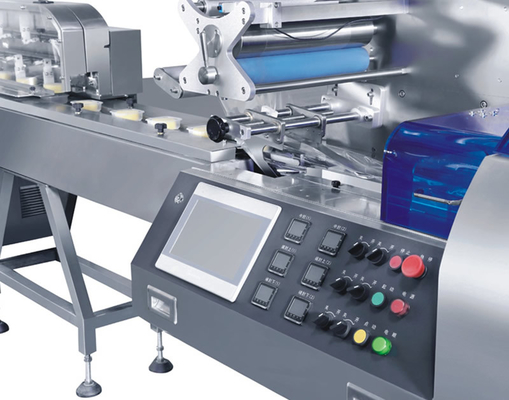 Planta de fabricación horizontal del acondicionamiento de los alimentos de la taza pan de la torta que alimenta a Tray Loading Packing