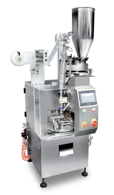 Bolsita de té automática de la máquina 10g del acondicionamiento de los alimentos del filtro de nylon de la pirámide con la etiqueta de la secuencia