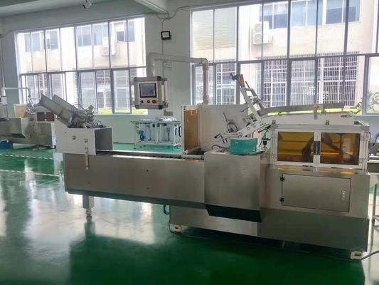 Guantes automáticos del tejido de la empaquetadora de la caja de la hebilla inferior que doblan la máquina