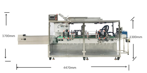 Máquina automática de Gluer de la carpeta de la caja de la aleta de la empaquetadora del cartón del PLC