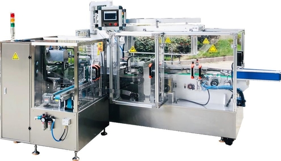 La máquina de la fabricación de cajas de la fruta de la comida se lleva el cartón de la caja de la pizza que erige la máquina