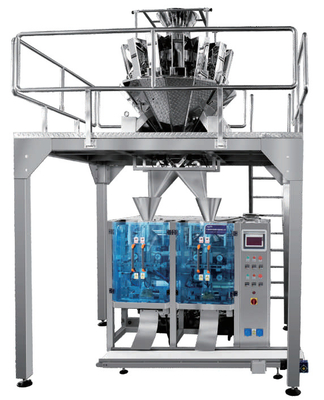 Máquina de rellenar de pesaje auto del gránulo automático vertical de la empaquetadora del PLC